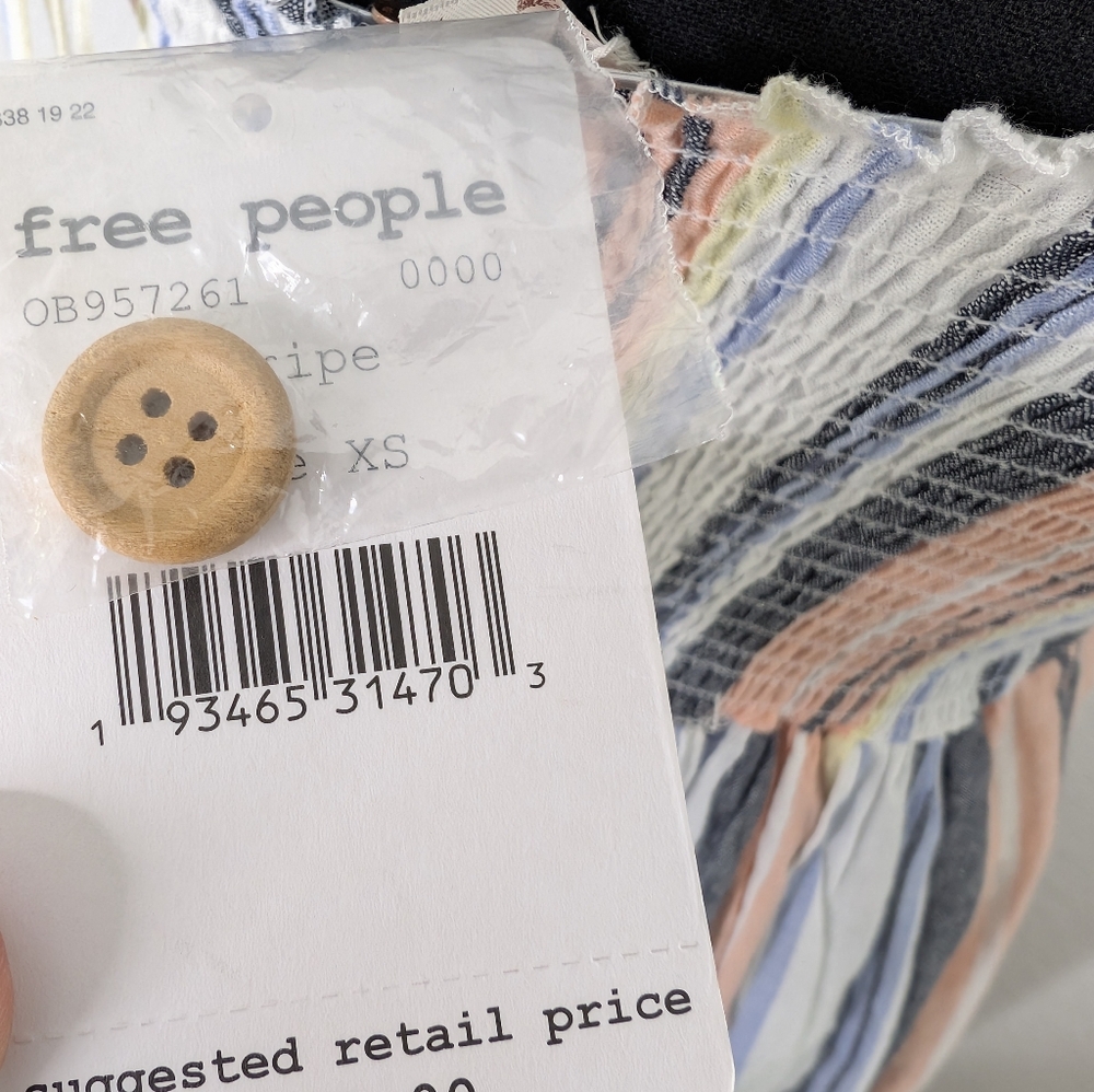 💘 Free People Lilah Striped Pleated Midi Tube Dress - Picture 6 of 6